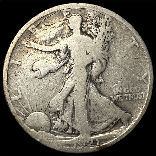 1921 Silver Walking Liberty Half Dollar LIGHTLY CIRCULATED