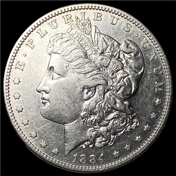 1884-S Silver Morgan Dollar CHOICE AU