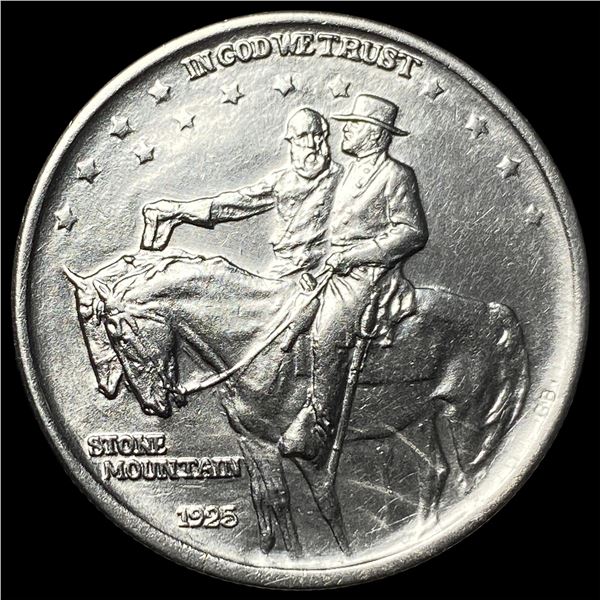 1925 Silver Stone Mountain Half Dollar GEM BU