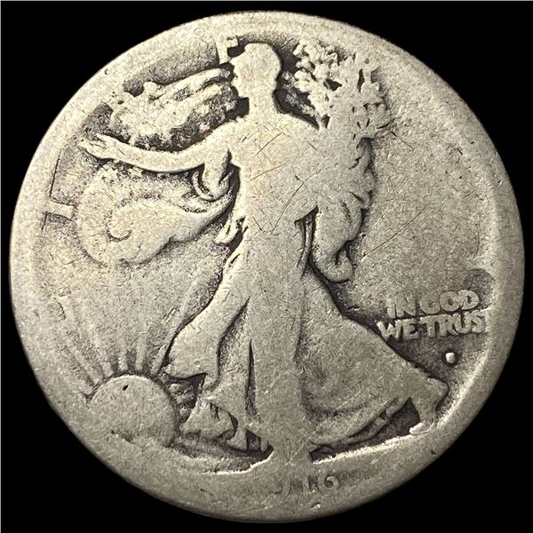 1916-S Silver Walking Liberty Half Dollar NICELY CIRCULATED