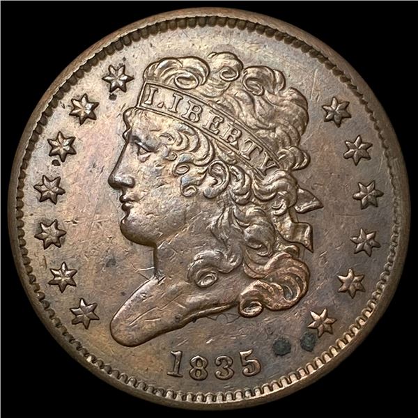 1835 Copper Half Cent UNCIRCULATED