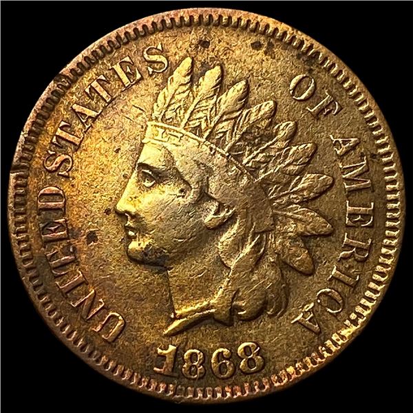 1868 Indian Head Cent CHOICE AU