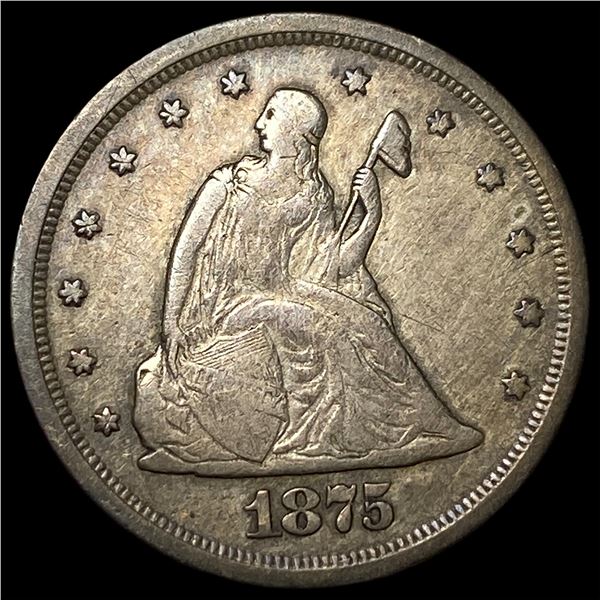 1875-S Silver Twenty Cents CLOSELY  UNCIRCULATED