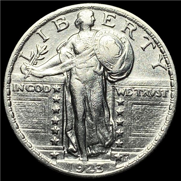1923 Silver Standing Liberty Quarter CHOICE AU