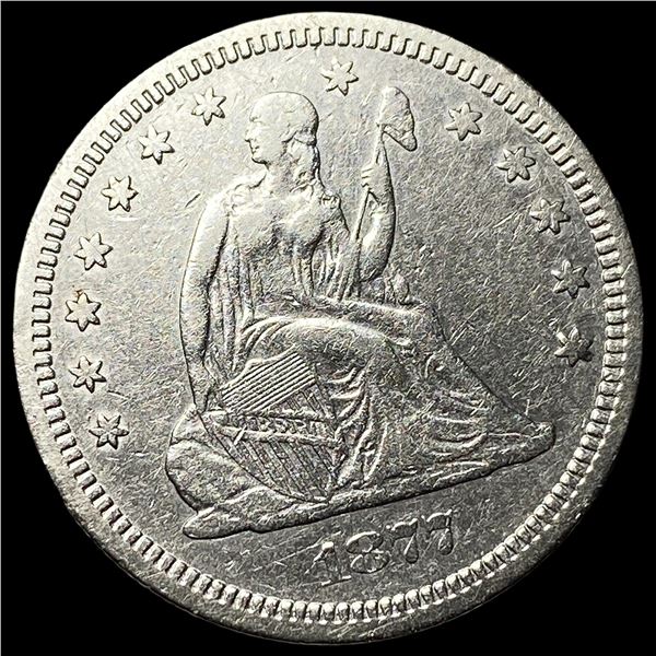 1877-S Silver Seated Liberty Quarter CLOSELY UNCIRCULATED