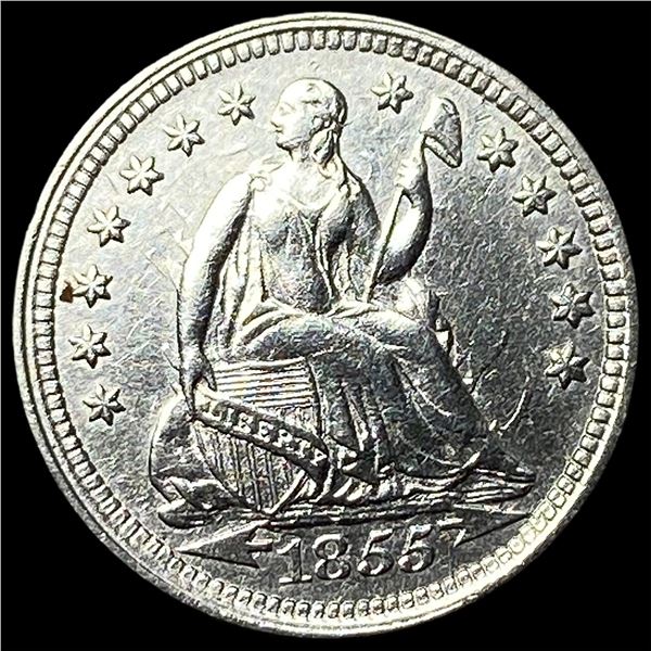 1855 Silver Half Dime CHOICE BU