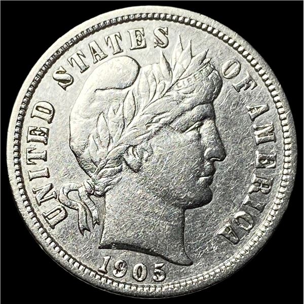 1905-S Silver Barber Dime CLOSELY  UNCIRCULATED