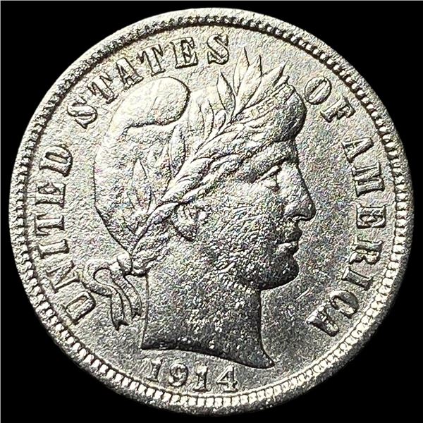 1914-D Silver Barber Dime HIGH GRADE