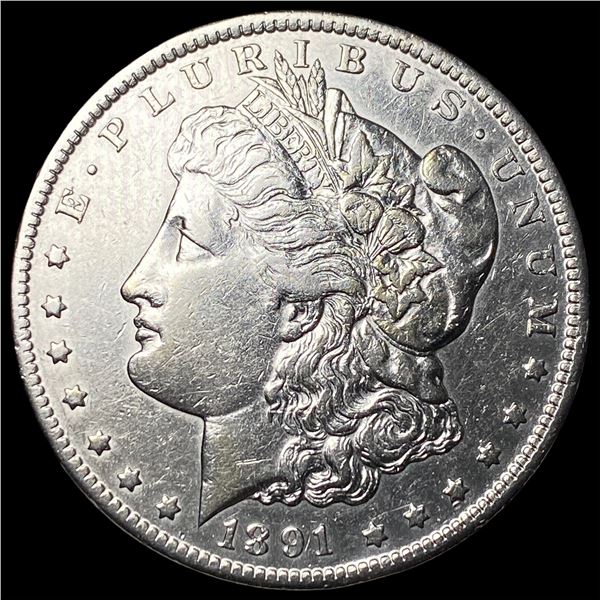 1891-CC Spitting Eagle Silver Morgan Dollar CLOSELY UNCIRCULATED