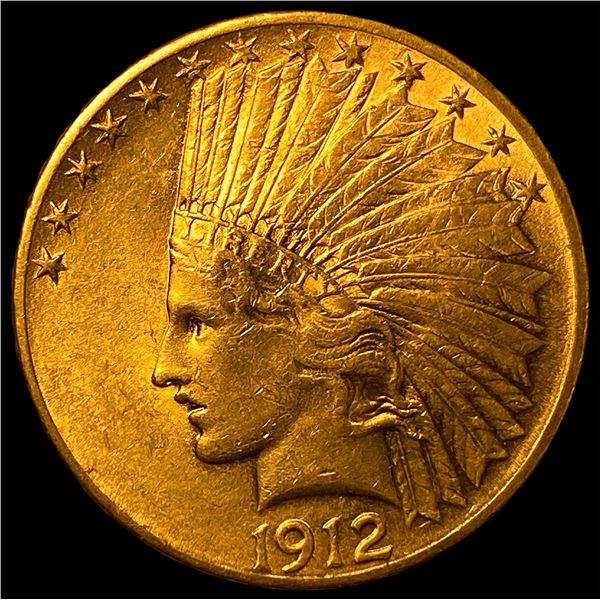 1912 Indian Head Eagle $10 Gold Coin  UNCIRCULATED