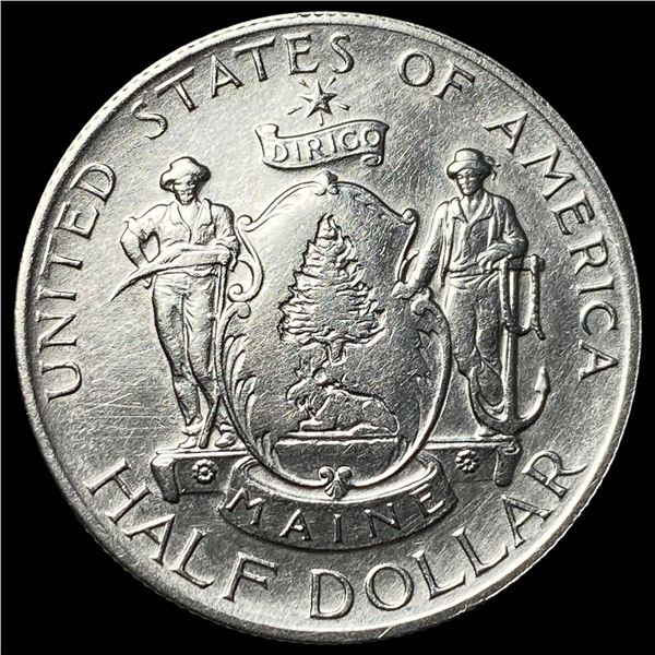 1920 Silver Maine Centennial Half Dollar  UNCIRCULATED