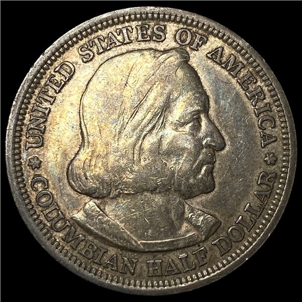 1893 Silver Columbian Half Dollar CLOSELY  UNCIRCULATED