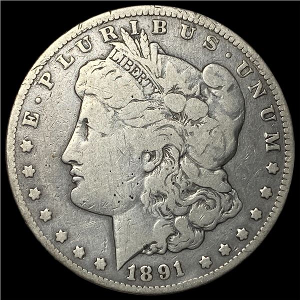 1891-CC Silver Morgan Dollar LIGHTLY  CIRCULATED