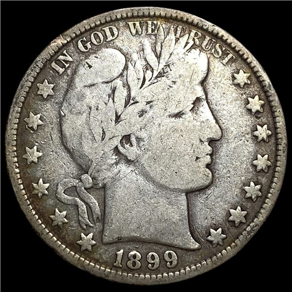 1899 Silver Half Dollar (Barber) NEARLY  UNCIRCULATED