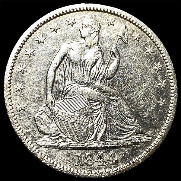 1844 Silver Half Dollar (Seated Liberty) HIGH  GRADE