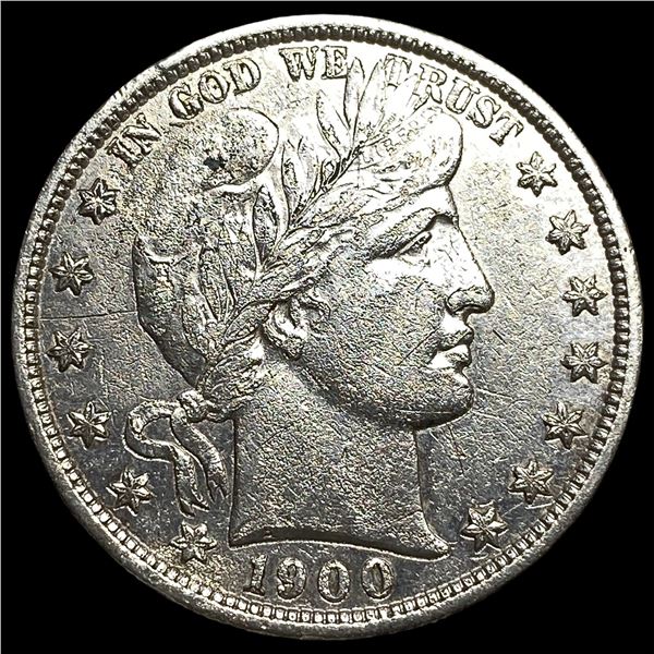 1900 Silver Barber Half Dollar CLOSELY UNCIRCULATED