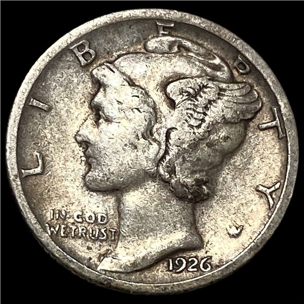 1926-S Silver Mercury Dime LIGHTLY CIRCULATED