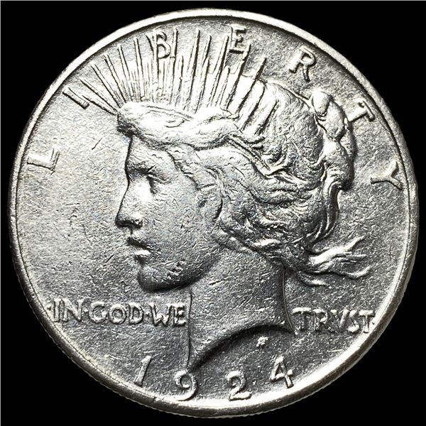 1924-S Silver Peace Dollar CLOSELY UNCIRCULATED