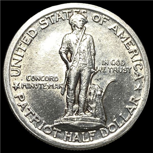 1925 Silver Lexington-Concord Half Dollar  CHOICE BU