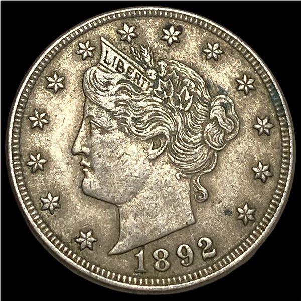 1892 Liberty Head Nickel NEARLY UNCIRCULATED