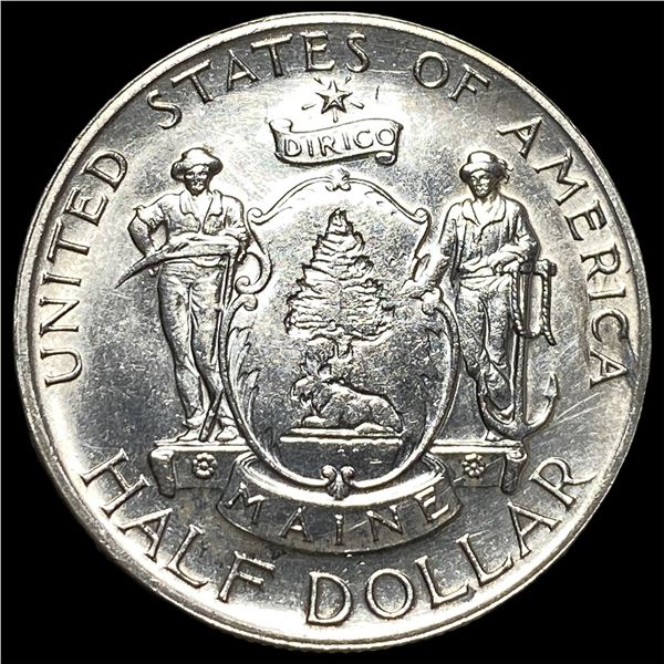1920 Silver Maine Centennial Half Dollar  UNCIRCULATED