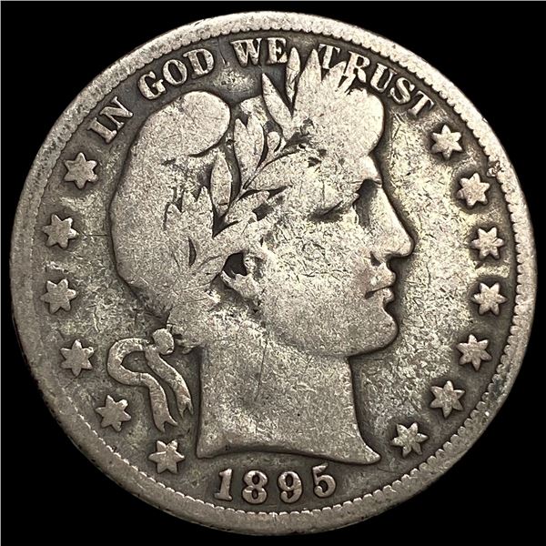 1895-S Silver Barber Half Dollar NICELY CIRCULATED