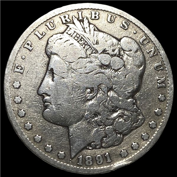 1891-CC Silver Morgan Dollar LIGHTLY  CIRCULATED