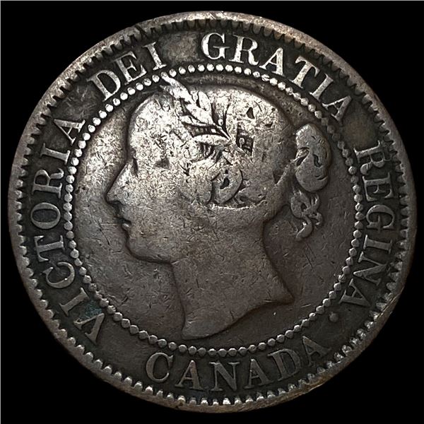 1858 Canada Large Cent NEARLY UNCIRCULATED