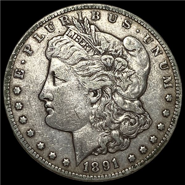 1891-CC Silver Morgan Dollar NEARLY  UNCIRCULATED