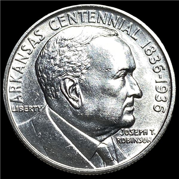 1936 Arkansas Centennial Silver Half Dollar  GEM BU