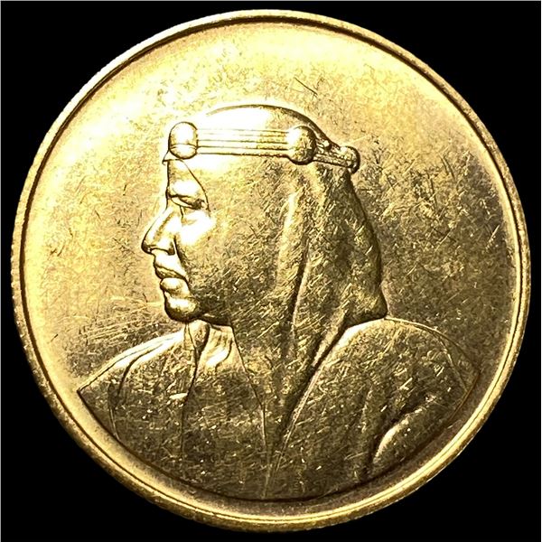 Bahrain 1968 Gold 100 Dinars Isa Town  Commemorative UNCIRCULATED