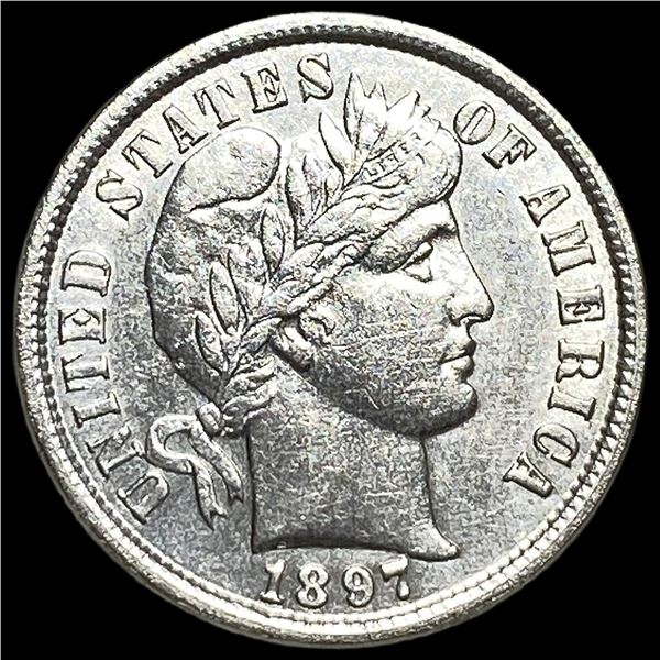 1897 Barber Dime UNCIRCULATED
