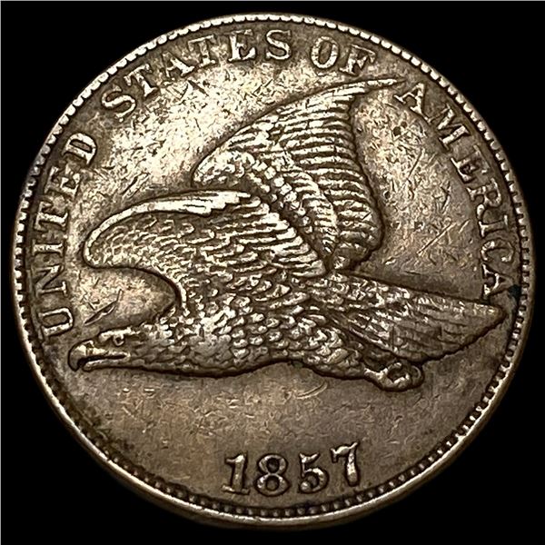 1857 Copper-Nickel Flying Eagle Cent CLOSELY  UNCIRCULATED