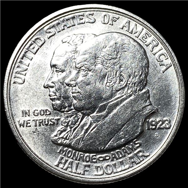 1923-S Silver Monroe Doctrine Centennial Half  Dollar GEM BU