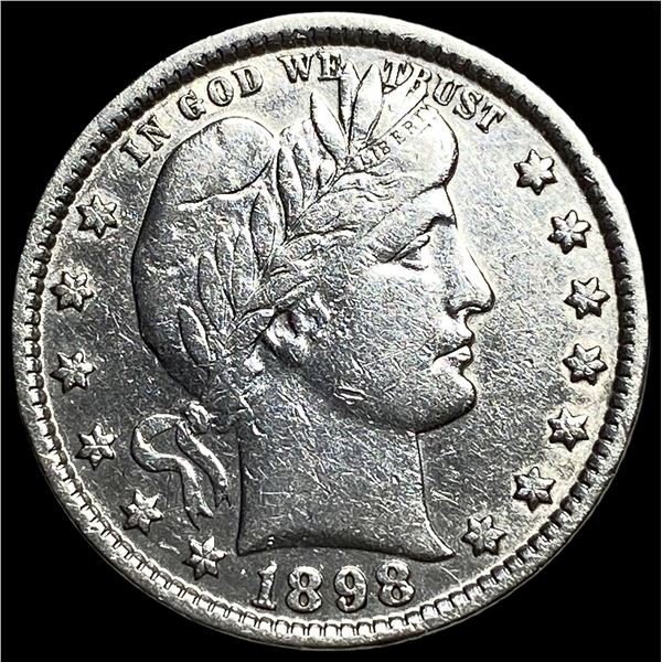 1898 Silver Barber Quarter UNCIRCULATED