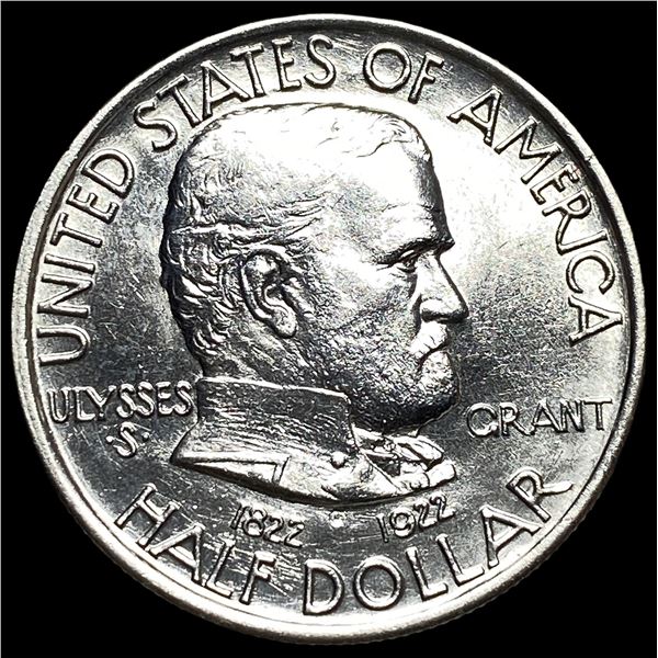 1922 Silver Half Dollar Grant Commemorative GEM BU