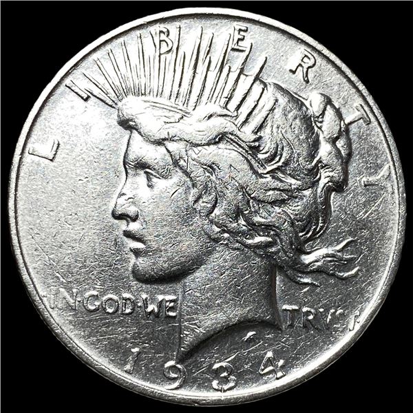 1934-D Peace Silver Dollar CHOICE AU