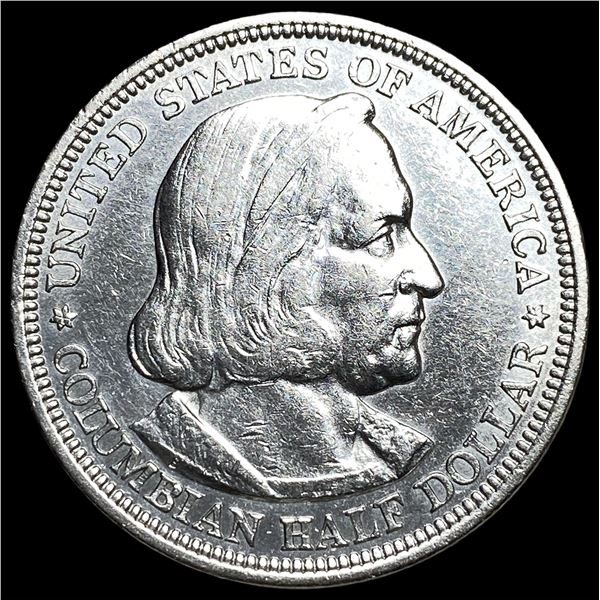 1893 Silver Columbian Half Dollar GEM BU
