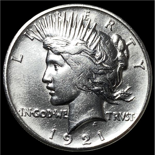 1921 Silver High Relief Peace Dollar CLOSELY UNCIRCULATED