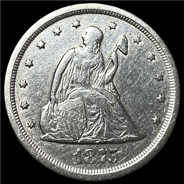 1875-S Silver Twenty Cents CHOICE AU