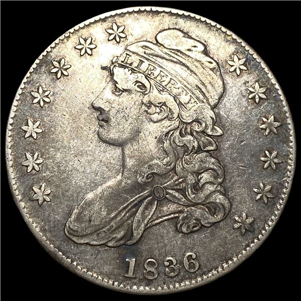 1836 Silver Capped Bust Half Dollar NEARLY UNCIRCULATED