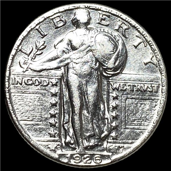 1926-D Silver Standing Liberty Quarter CHOICE AU