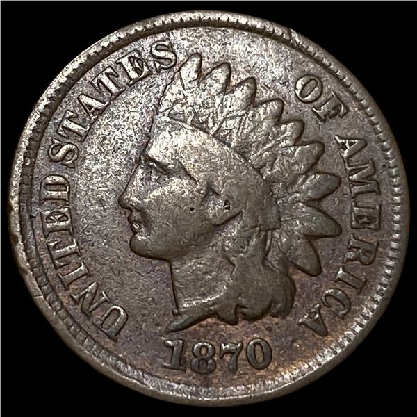 1870 Indian Head Cent LIGHTLY CIRCULATED