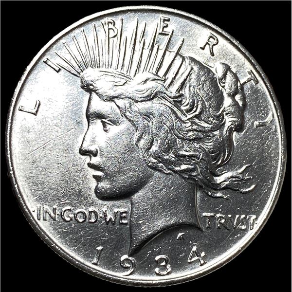 1934-D Silver Peace Dollar CHOICE BU