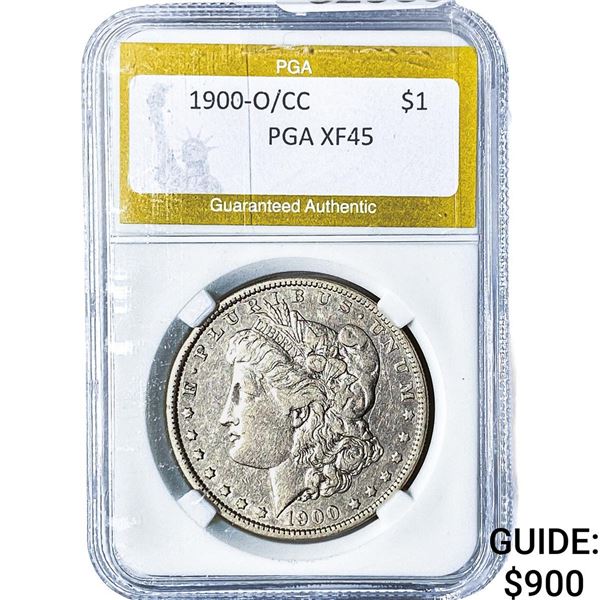1900-O/CC Morgan Silver Dollar PGA XF45
