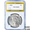 Image 1 : 1935 Silver Peace Dollar PGA MS65