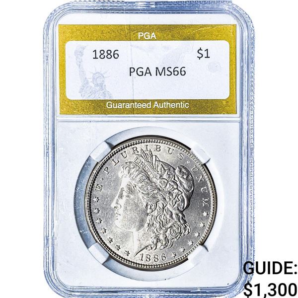 1886 Morgan Silver Dollar PGA MS66