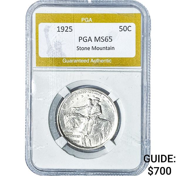 1925 Stone Mountain Half Dollar PGA MS65
