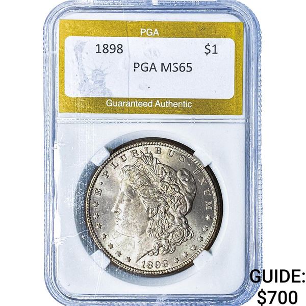 1898 Morgan Silver Dollar PGA MS65