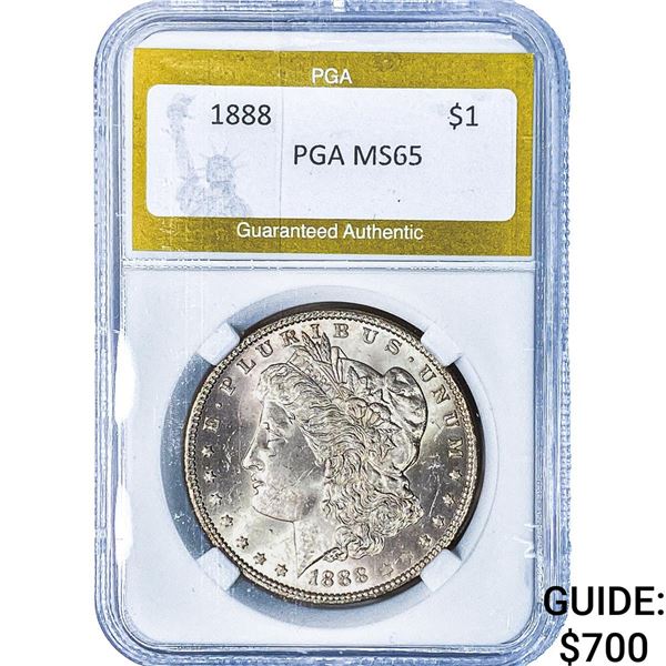 1888 Morgan Silver Dollar PGA MS65